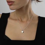 Liebesschloss Kette mit Buchstaben [Sterlingsilber]