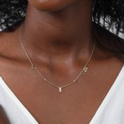 Helena Diamant Sterrenbeeld Ketting [18K Goud Vermeil]