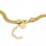 Collar Milanés Círculo Familiar con Nombre [Bañado en Oro de 18K]