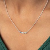Collar Talisa Estrellas Horizontal [Plata de Ley]