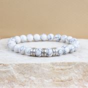 Howlite Men Name Bracelet
