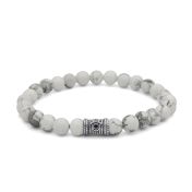 Bracciale Hamsa in Howlite da Uomo