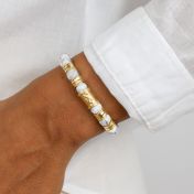 Howlite Infinity Women Name Bracelet [18K Gold Plated]