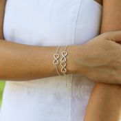 Infinite Love Name Bracelet [Sterling Silver]