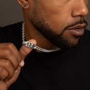 Iced Cuban Link Chain With Cross
