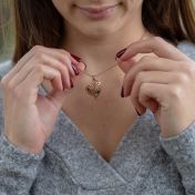 Talisa Hearts Necklace [Rose Gold Plated]