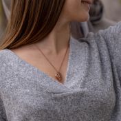 Talisa Hearts Necklace [Rose Gold Plated]