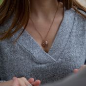 Talisa Hearts Necklace [Rose Gold Plated]