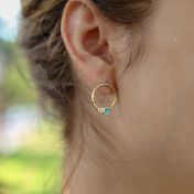 Orecchini Amore Materno Martellati [Placcati Oro 18kt]
