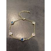 Rainbow Love Bracelet [Gold Plated]