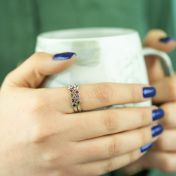 Banden van het Hart Ring [Sterling Zilver]