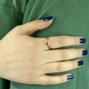 Ringe der Liebe [750er Gold Vermeil]