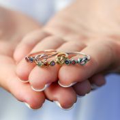 Ties of The Heart Birthstone Ring [18K Gold Plated]