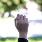 Anello Cigno con Nome [Placcato Oro Rosa 18kt] - 2 Nomi