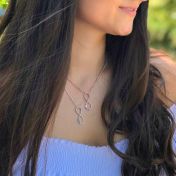 Collier Infini avec Pierres de Naissance [Argent 925]