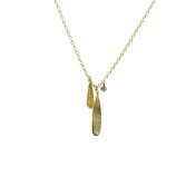 Enchanted Leaf Necklace [18K Gold]