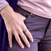 Talisa Sterren Geboortesteen Ring - Sterling Zilver
