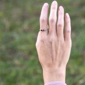 Talisa Sterren Geboortesteen Ring - Sterling Zilver