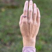 Talisa Sterren Geboortesteen Ring - Sterling Zilver