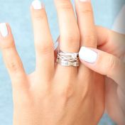 Unendliche Welle Ring [Sterlingsilber]