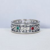 Infinite Love Birthstone Ring [Sterling Silver]