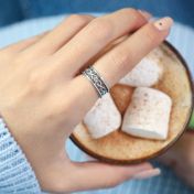 Infinite Love Birthstone Ring [Sterling Silver]
