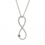 Collier Infini avec Pierres de Naissance [Argent 925]