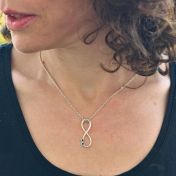 Collier Infini avec Pierres de Naissance [Argent 925]