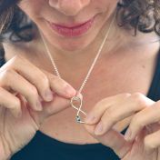 Collier Infini avec Pierres de Naissance [Argent 925]
