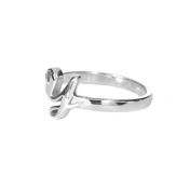 3D Initial Ring [Sterling Silver]