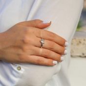 3D Initial Ring [Sterling Silver]