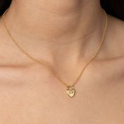 Ties of the Heart Initials Necklace - Classic Chain [18K Gold Vermeil]