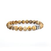 Klassisches Herrenarmband aus Jaspis - Sterlingsilber