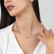 Talisa Herringbone Necklace [Sterling Silver]