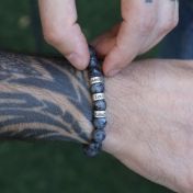 Labradorite Men Name Bracelet 