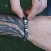 Labradorite Men Name Bracelet 