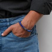 Lapis Lazuli Hamsa Men Bracelet