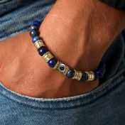 Herzensbindungen Armband aus Howlith [Sterlingsilber]