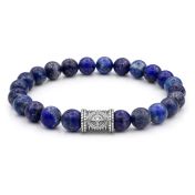 Compass Men Bracelet with Lapis Lazuli Stones