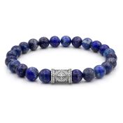 Compass Women Bracelet With Lapis Lazuli Stones [Silver]