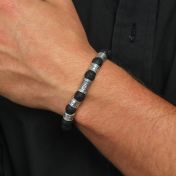 Lava Om Herrenarmband mit Gravur