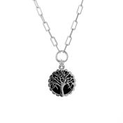 Collana Albero Incantato con Onice [Argento 925]