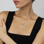 Collana con i Nomi dei Colleghi - [Catena a maglie / Argento 925]