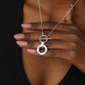 Für Immer Verbunden Kette mit Gravur [Klassiche Kette / Sterlingsilber]