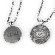 Löwenherz Herrenkette mit Gravur - Sterlingsilber