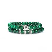 Classic Malachite Men Bracelet - Sterling Silver