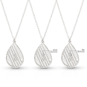 Cherished Spot Map Necklace [Silver]