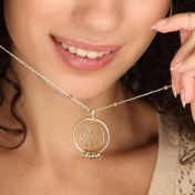 Talisa Karten Kette mit Namen [750er Gold Vermeil]