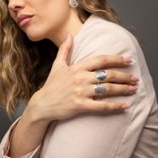Erinnerungskreis Karten Ring [Sterlingsilber]