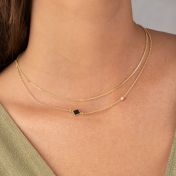 Collier Maria Diamant avec Nano Bible - Vermeil 18ct